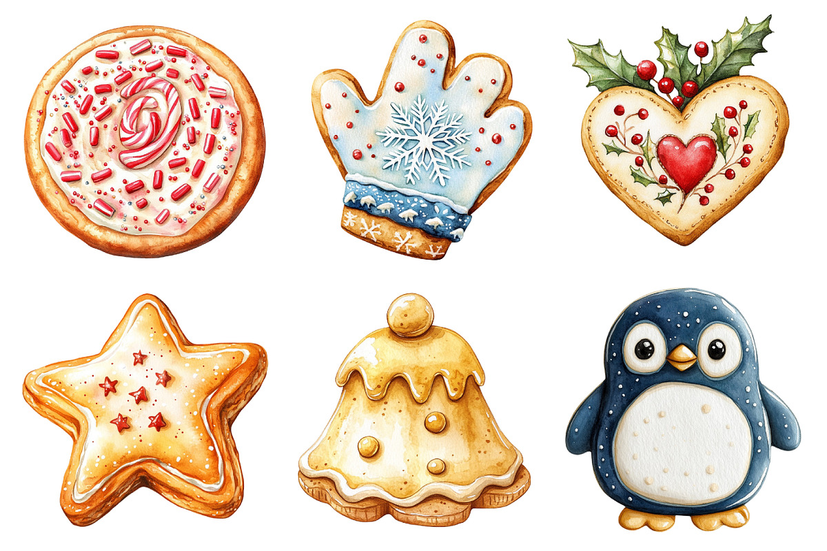 Christmas Sugar Cookies Sublimation, an Illustration by Daily.Designs (Photo 5 of 5)