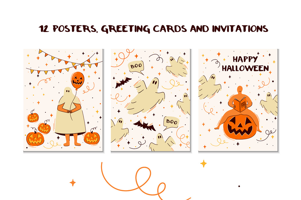 Playful Halloween Illustrations, an Object Graphic by Zim Varezhkin (Photo 2 of 11)