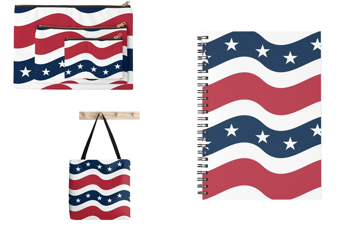 American Pride Pattern Collection, a Pattern Graphic by Elatedowl (Photo 9 of 11)