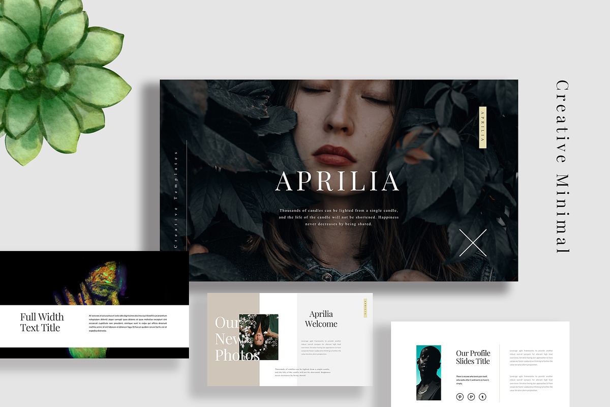 Aprilia Minimal Powerpoint, a Presentation Template by Infinity Vector Studio (Photo 4 of 4)