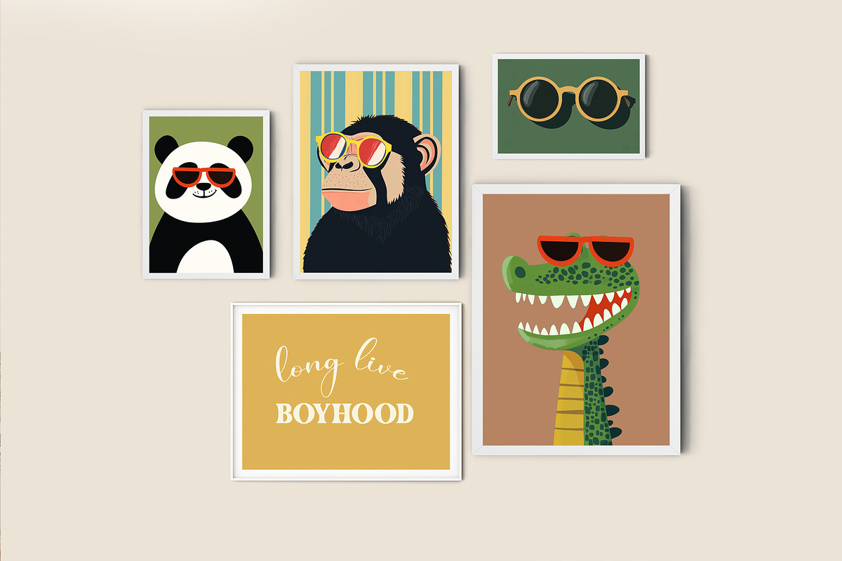 Boys Nursery Room Print Bundle, a Background Graphic by Artemsky (Photo 13 of 22)