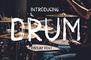 Drum. Handmade brush display font, a Symbol Font by Kseniia Kuznetsova (Thumbnail 1 of 5)
