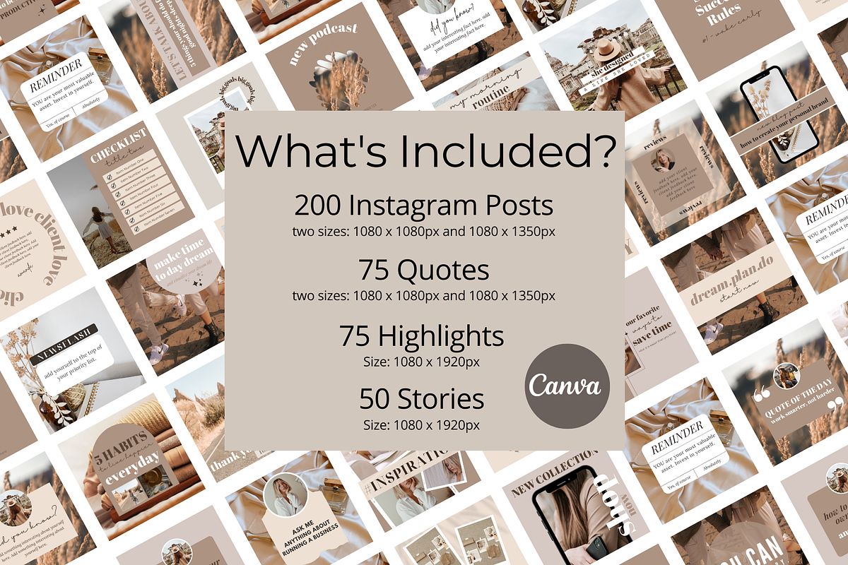 400 Instagram Templates, a Social Media Template by Oh So Social Boutique (Photo 3 of 7)