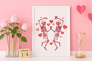 Valentine's Day Png Skeleton Heart, an Illustration by Canvas Craft (Thumbnail 6 of 7)