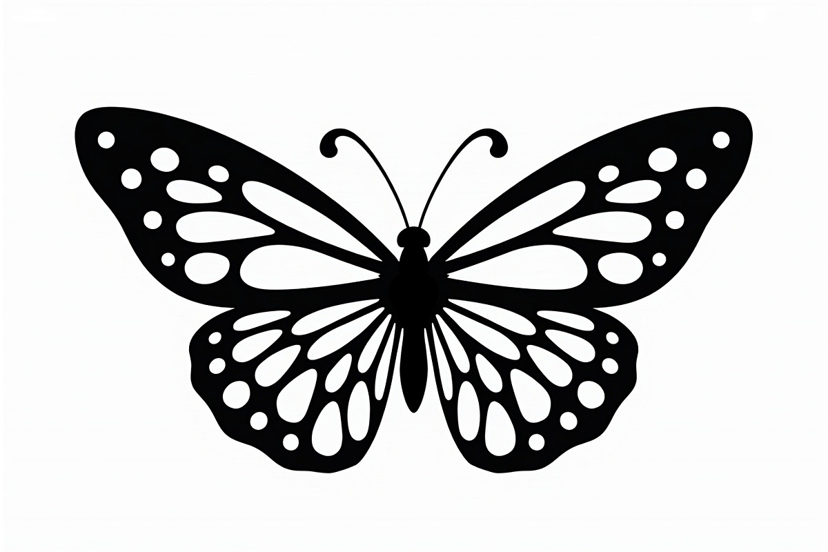 butterfly laser cut design, an Illustration by BIPLOB EXPERT (Photo 11 of 13)