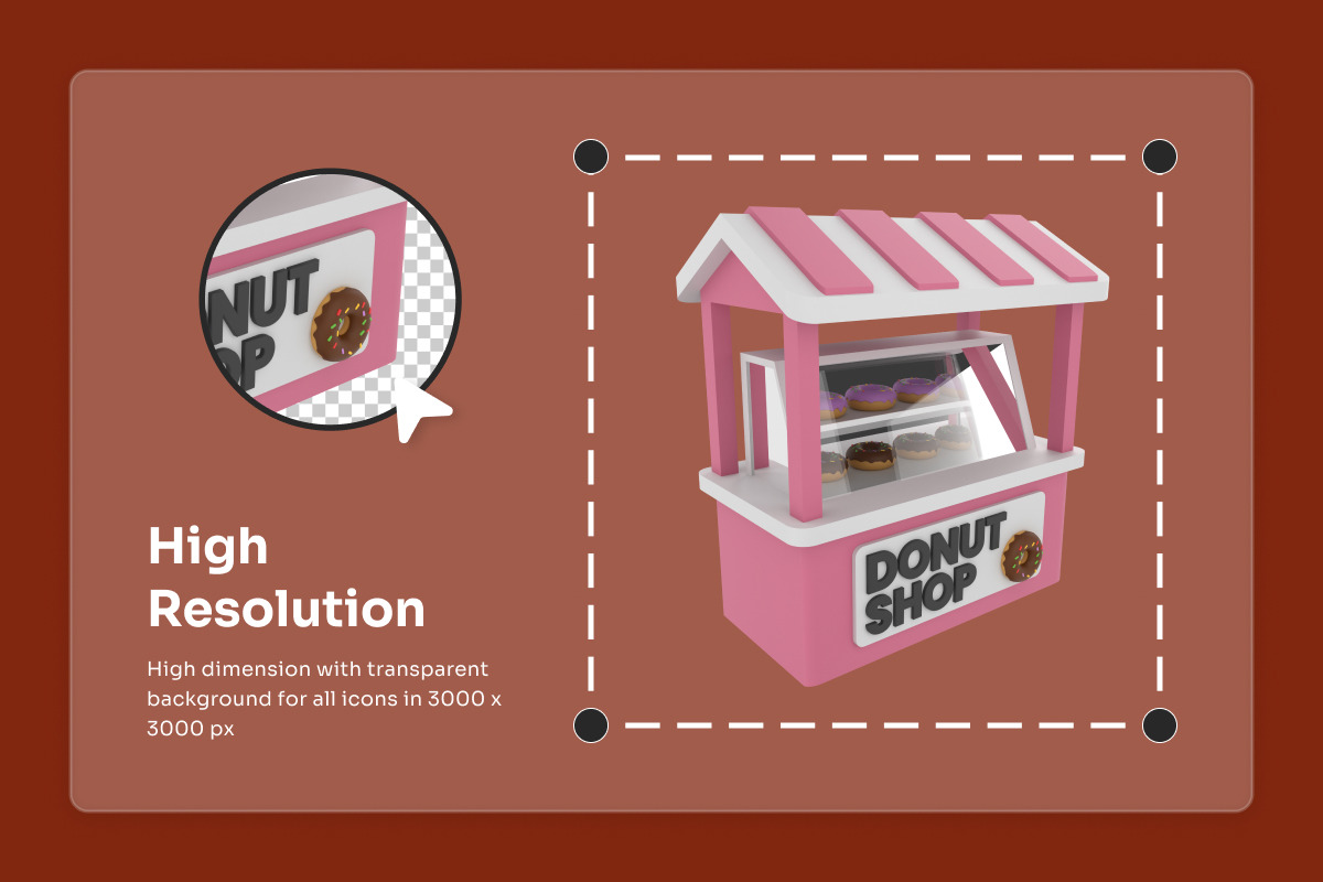 Stallo - Street Food 3D Icon Pack, an Object Illustration by twinstd (Photo 3 of 6)