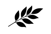 Botanical Leaf Silhouette Bundle, an Illustration by yasushie (Thumbnail 10 of 51)