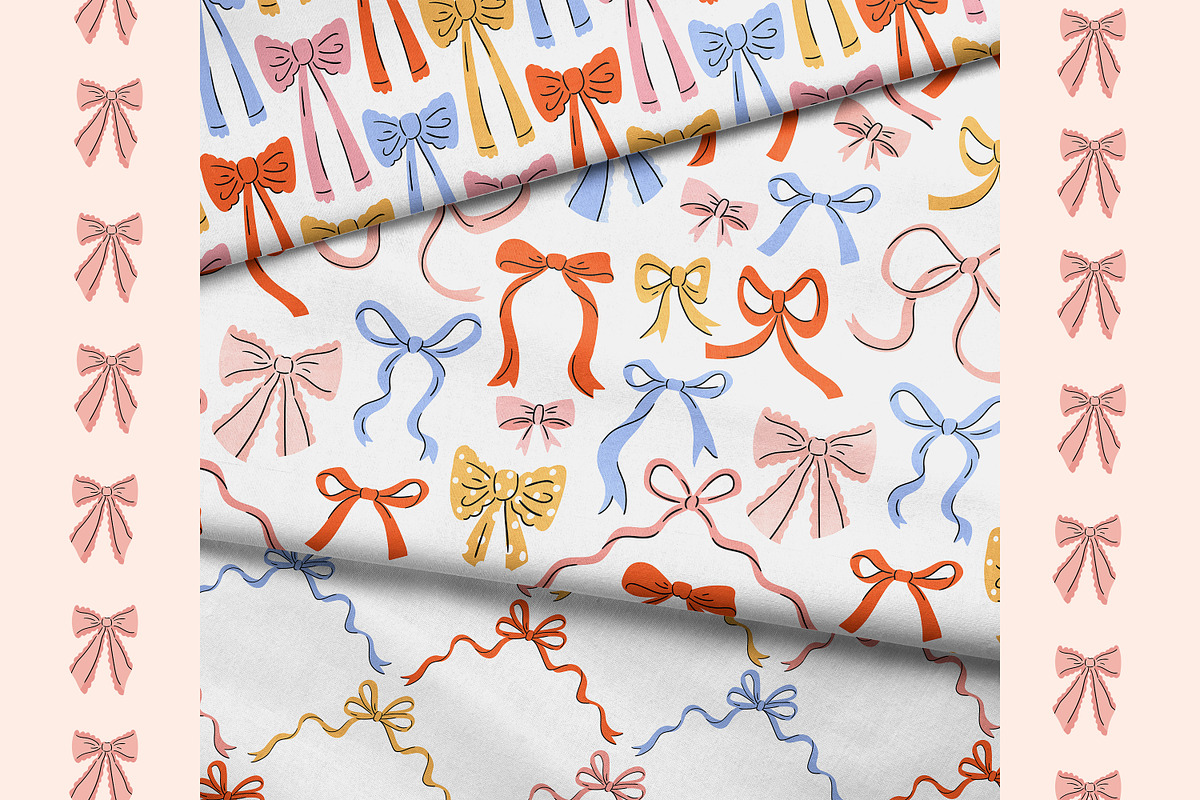 Preppy bow pattern collection 02, a Pattern Graphic by Alenkakarabanova (Photo 3 of 4)