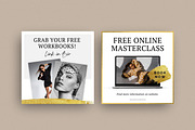 Gold Instagram Post Pack Canva, a Social Media Template by DeeBeeDesign (Thumbnail 6 of 9)