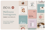 TAHOE Wellness Instagram Kit | CANVA, a Social Media Template by BlancaLab Studio (Thumbnail 1 of 9)