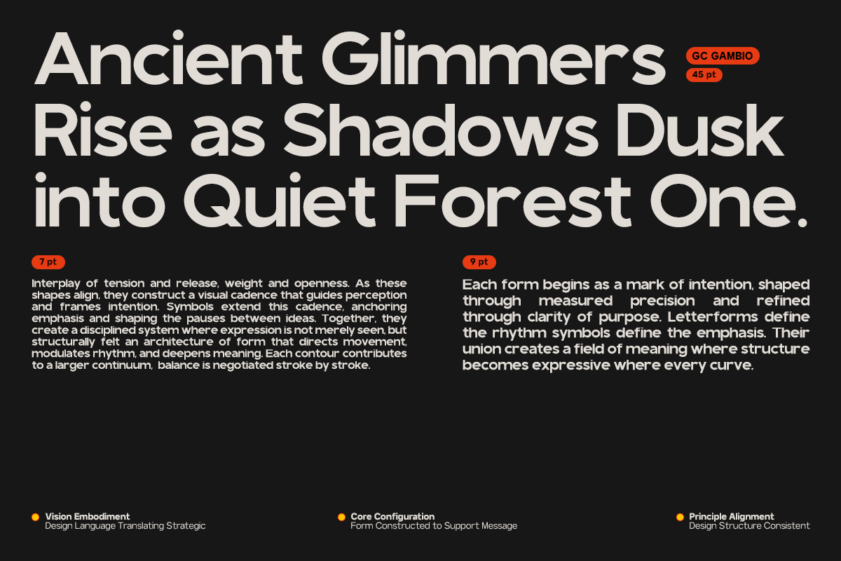 GC Gambio - Modern Sans Grotesque, a Sans Serif Font by Glyphonic (Photo 8 of 15)