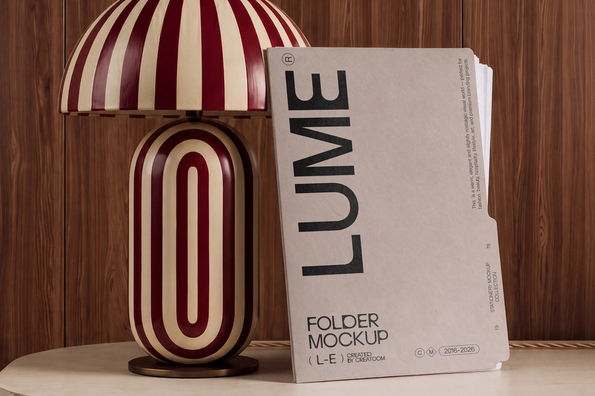 LUME - Stationery Mockups (12 PSD), a Books & Magazine Mockup by Creatoom (Photo 4 of 13)