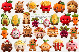 Plushie Food Clipart PNG