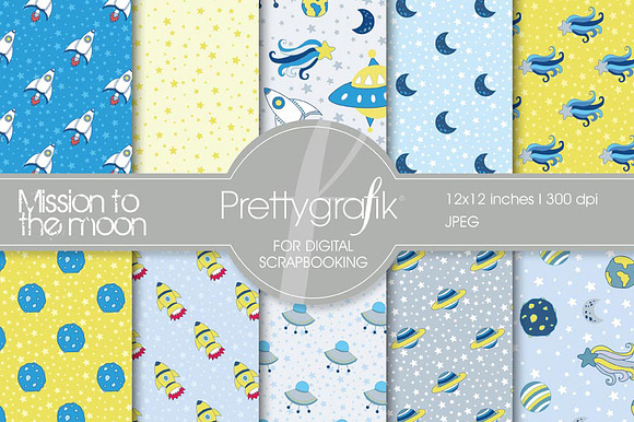 space digital paper, commercial use preview 2