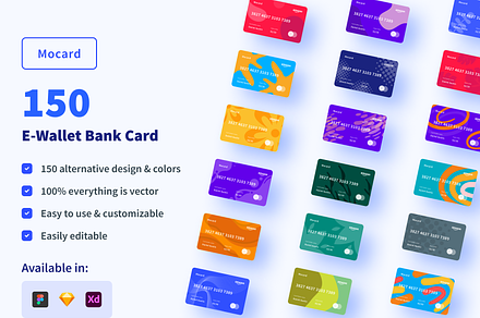 Mocard - E-Wallet Bank Card, a Card Template by MunirSr