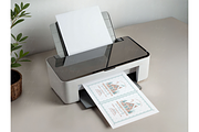 Minimalist Printer Paper Mockup, a Product Mockup by TatiMockup (Thumbnail 3 of 5)