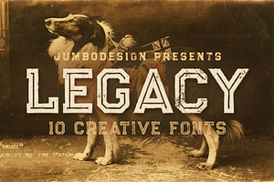 Legacy - Vintage Style Font, a Font by JumboDesign