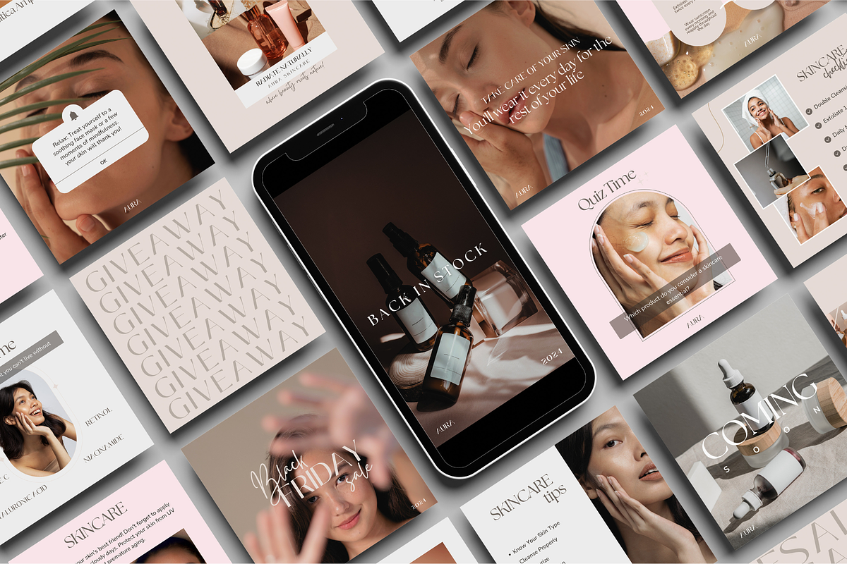 Aura Canva Instagram Templates, a Social Media Template by Soul & Maeum Store (Photo 6 of 8)