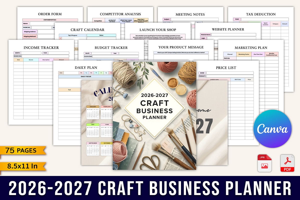 26–27 Ultimate All-in-One Bundle, a Stationery Template by Designmela01 (Photo 14 of 20)