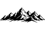 50 Mountain Landscape Silhouette Bun, an Illustration by Designer_Momina (Thumbnail 35 of 51)