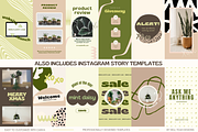 Groovy Green Instagram Templates Set, a Social Media Template by Hell Yeah Designs (Thumbnail 6 of 11)