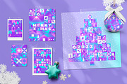 Holographic Christmas Geometric Set, an Object Graphic by Julie&Taily (Thumbnail 8 of 23)