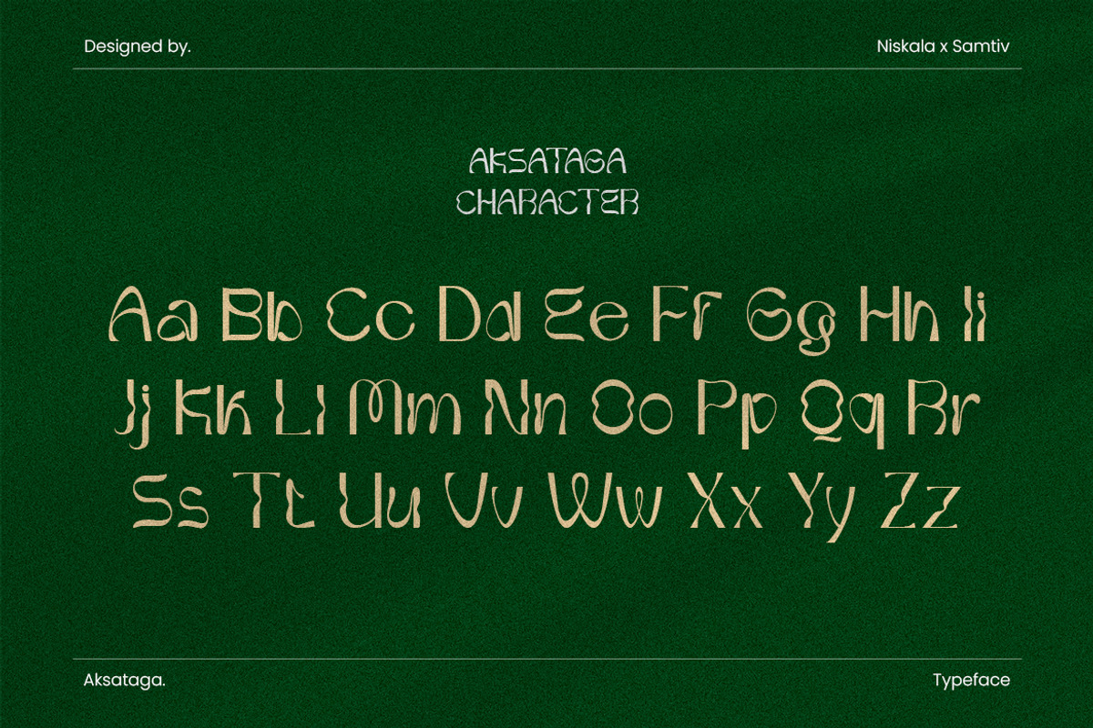 Aksataga - A Modern Classic Typeface, a Sans Serif Font by Samtiv Studio (Photo 6 of 7)