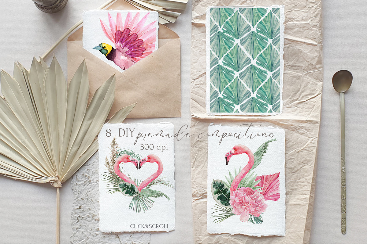 Tropical Love Wedding&Valentines, an Illustration by Cat In Colour (Photo 2 of 11)