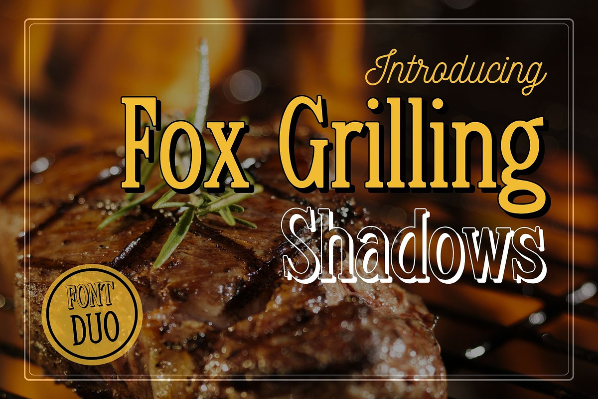 Fox Grilling Font Duo, a Slab Serif Font by Fox7 By Rattana (Photo 1 of 10)
