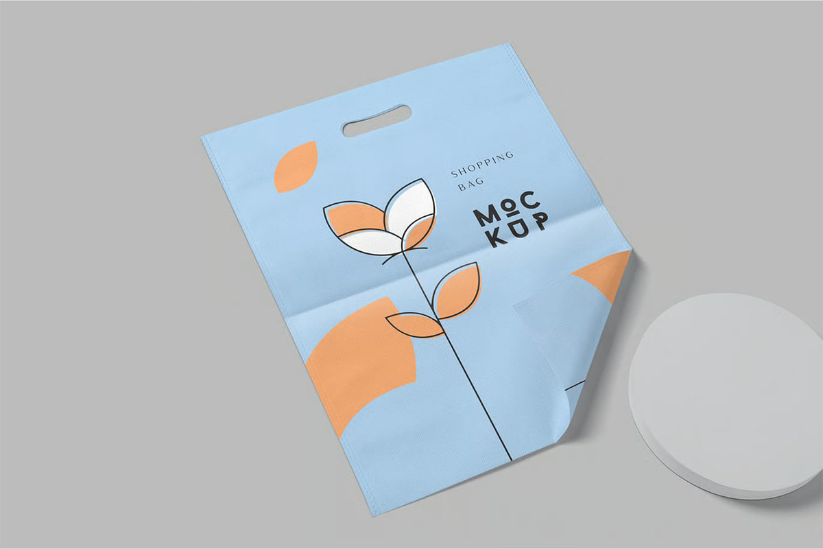 5 Beautiful Shopping Bag Mockups, a Packaging Mockup by megostudi0 (Photo 3 of 7)