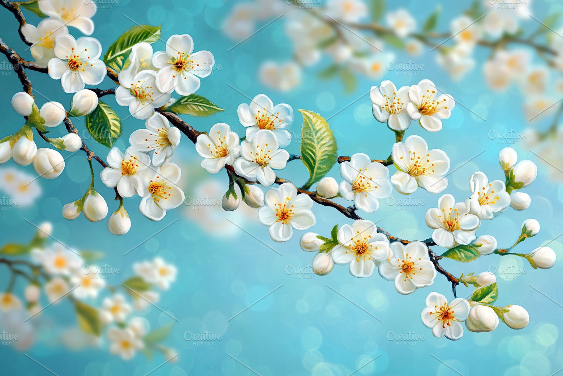 Blossom buds on tree branch, a Nature Photo by AlyaAnd