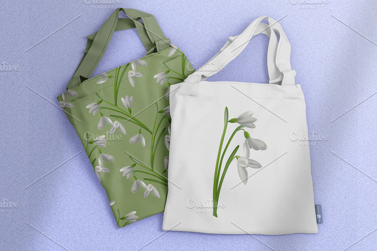 Snowdrops vector set, a Pattern Graphic by Sam2211 (Photo 6 of 8)