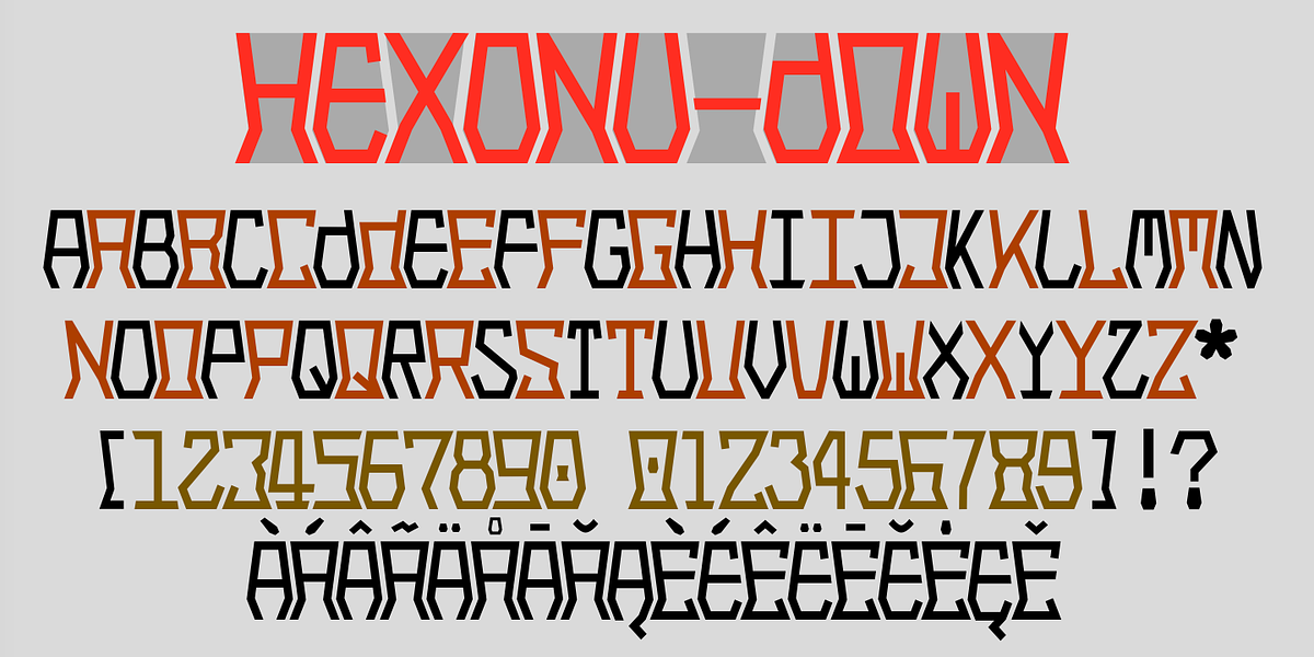 Hexonu, a Sans Serif Font by Ingrimayne Type (Photo 6 of 8)