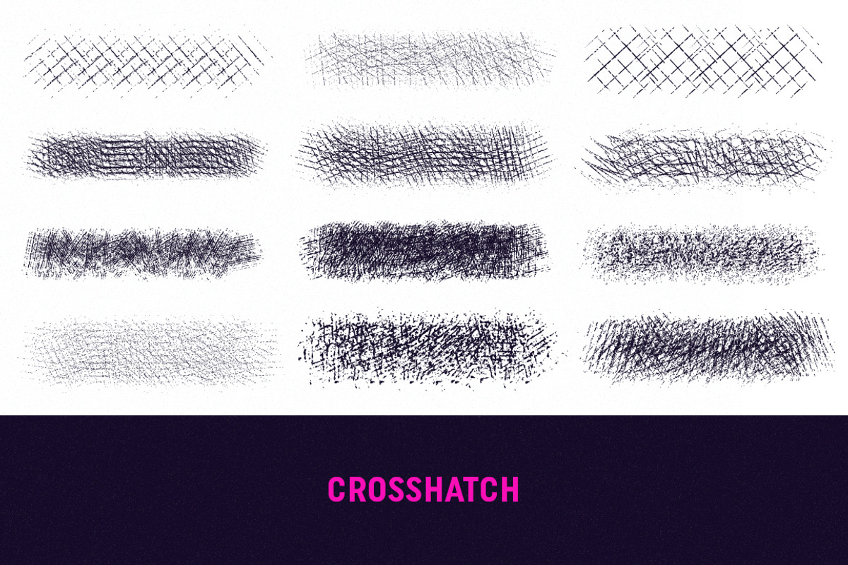 60 Vector Texture Brushes preview 4