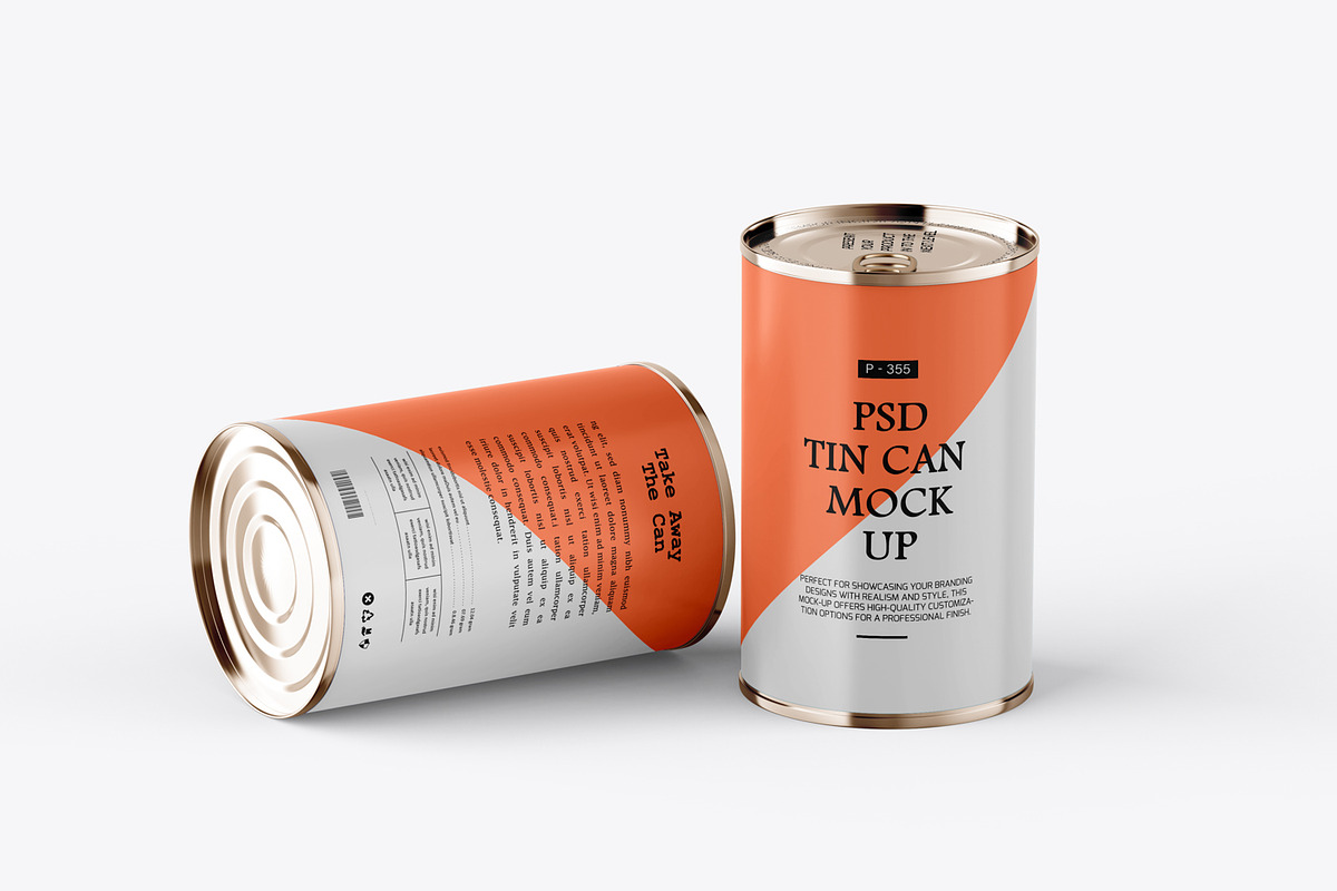Tin Can Food Container Mockup, a Cups & Container Mockup by Ram Studio LLC (Photo 2 of 6)