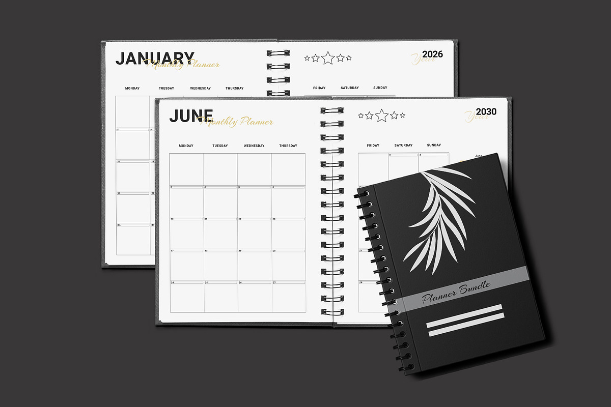 Ultimate Monthly Planner 2026-30, a Stationery Template by Design Zone (Photo 2 of 6)