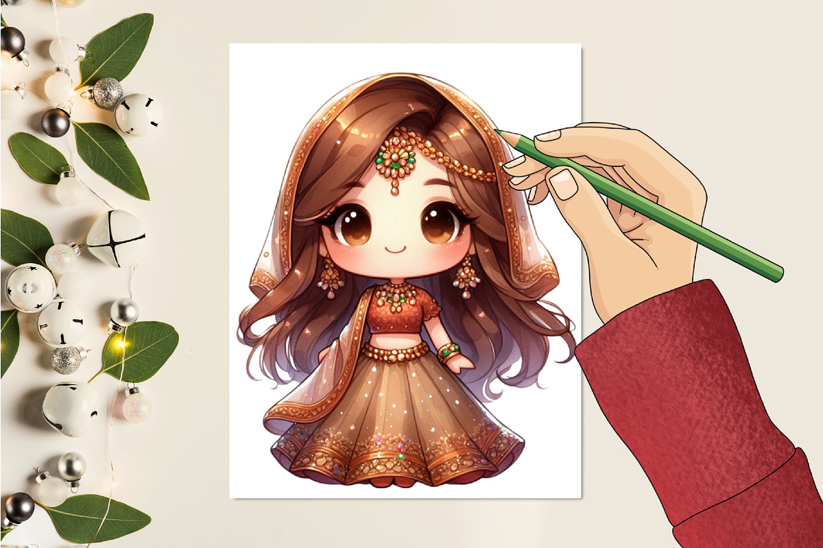 Tiny Cute Princess  Clipart, an Illustration by RobertsArt (Photo 4 of 7)