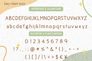 Daily Diary – Handwritten Font, a Handwritten Font by AnningArts (Thumbnail 6 of 7)