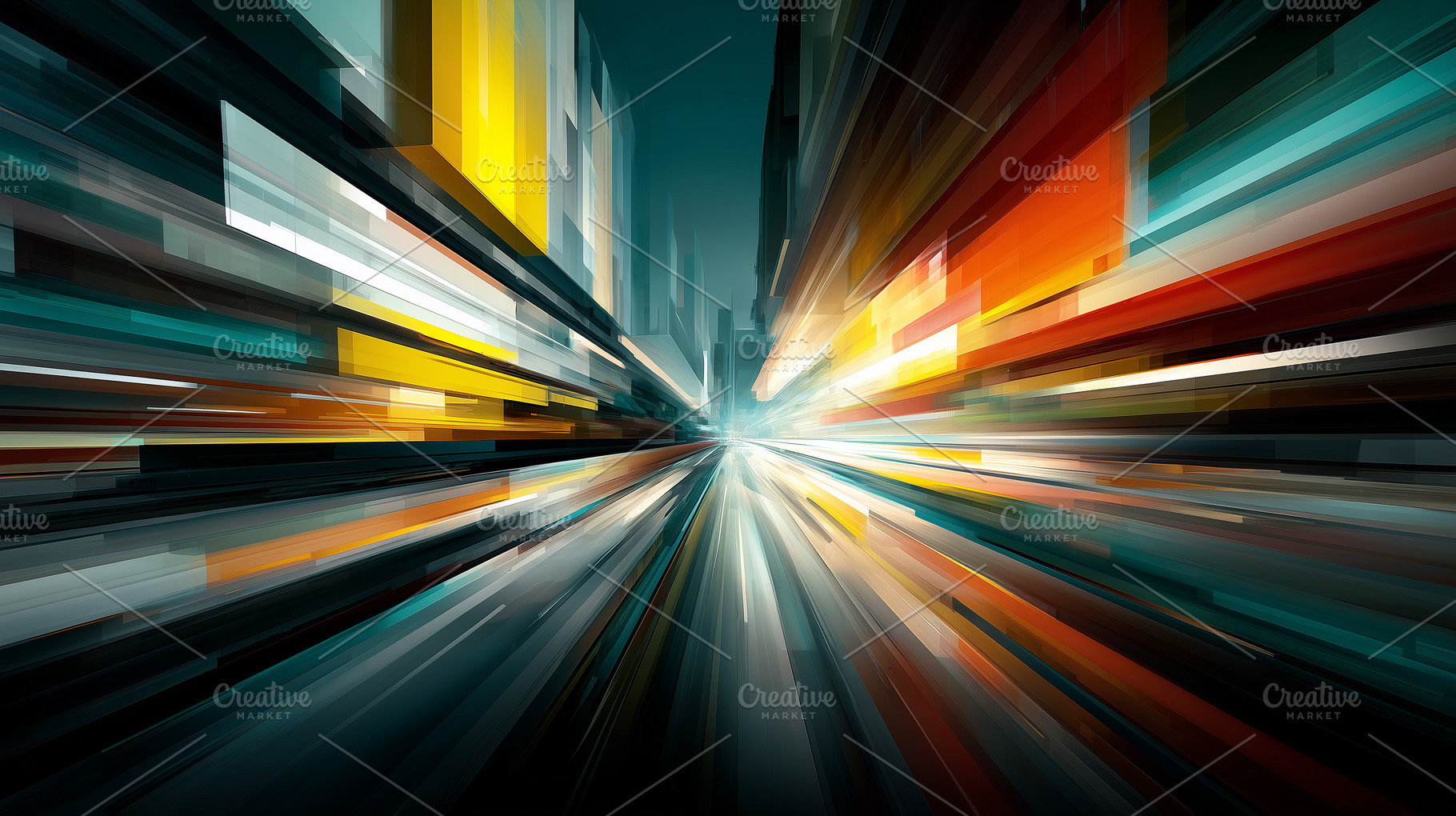 Artistic bokeh cityscape with streak, a Background Photo by MistyDay