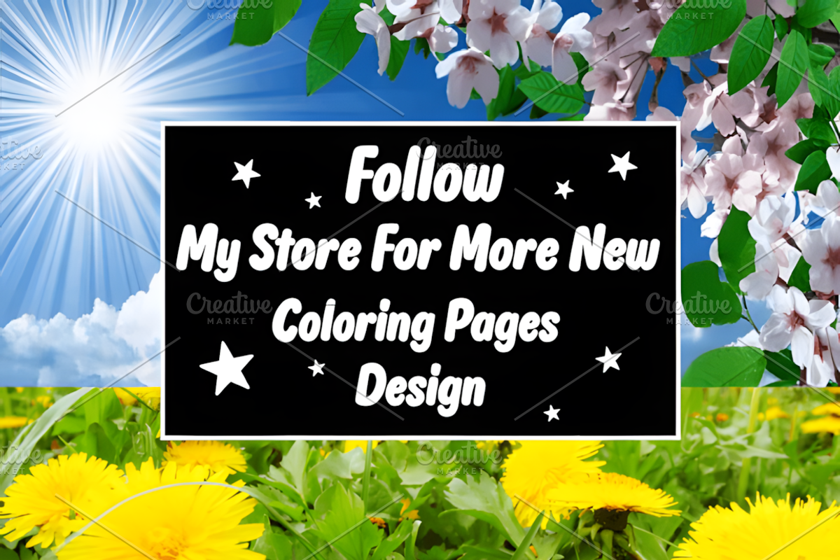 Bold and Easy Spring Coloring Book, a Decorative Illustration by Coco Bloom (Photo 3 of 3)