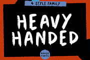 Heavy Handed Handmade 4 Font Family, a Handwritten Font by Maker Fonts (Thumbnail 1 of 13)