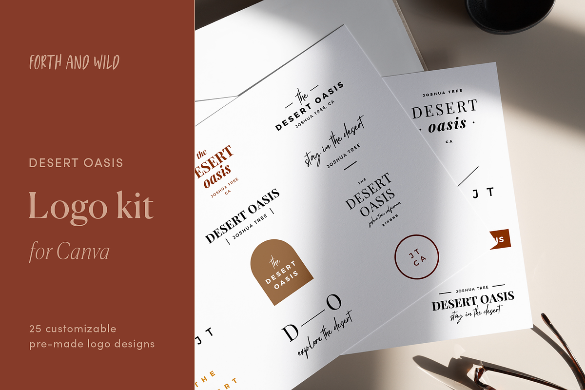 Desert Oasis Modern Canva Logos, a Branding & Logo Template by Forth and Wild (Photo 1 of 6)