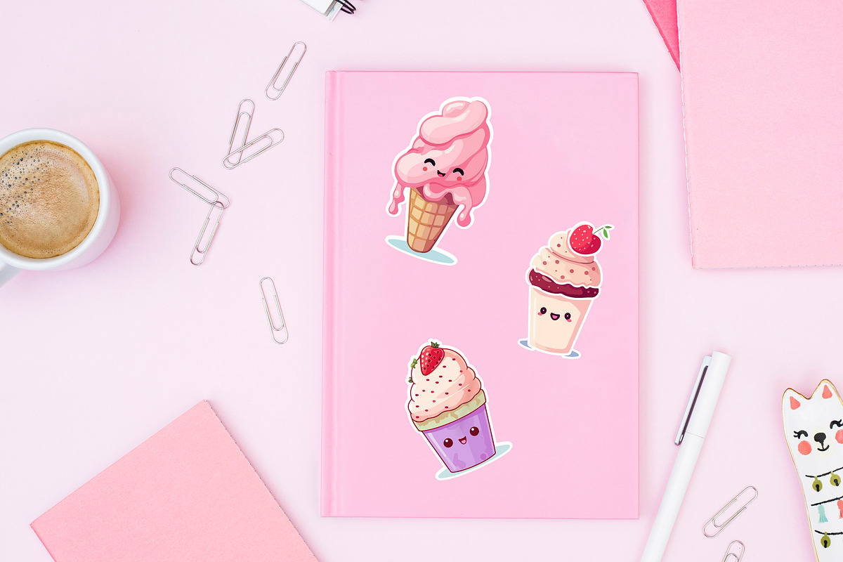 Cute and fun Ice cream design bundle, an Object Graphic by Doodle emporium (Photo 2 of 14)