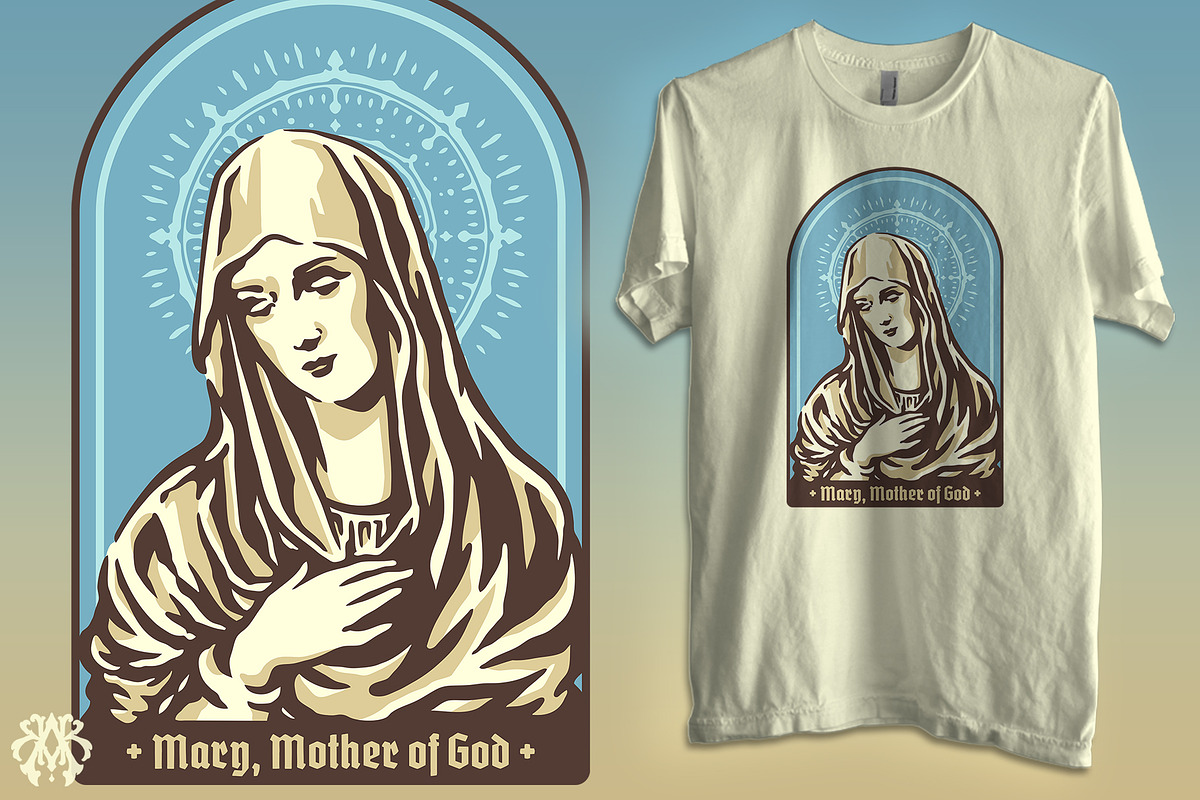 The Saint Mary Mother Of God, a Person Illustration by Krizvector Artwork Shop (Photo 2 of 3)