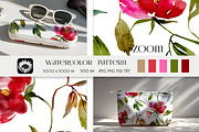 Watercolor Floral Pattern, a Pattern Graphic by PROTEA Watercolor Studio (Thumbnail 2 of 9)