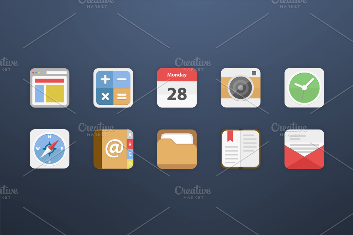 10 Android Icons - Set 1, an Icon by JakobTee