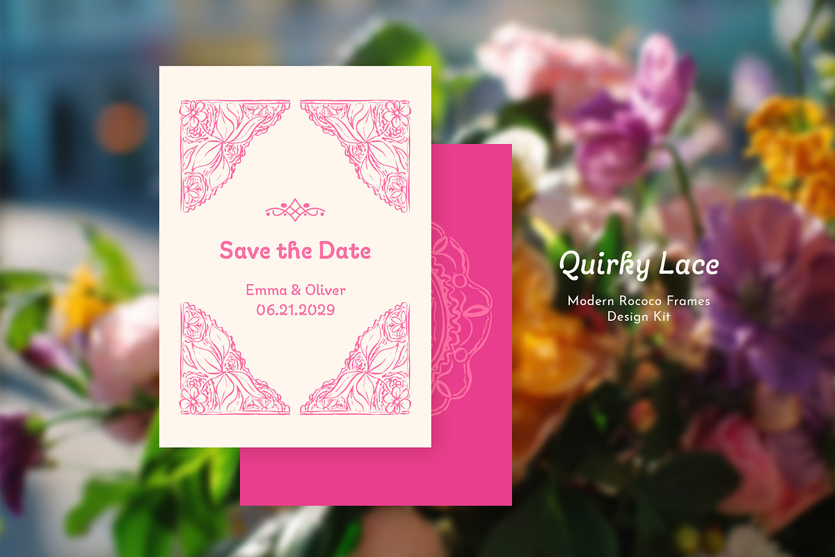 Quirky Lace — Frames & Borders, a Decorative Illustration by Liliia Polos Illustration (Photo 8 of 10)