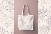 Sketched Peonies, a Pattern Graphic by MalyskaStudio (Thumbnail 9 of 16)