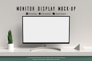 Monitor Display Mock-up #01