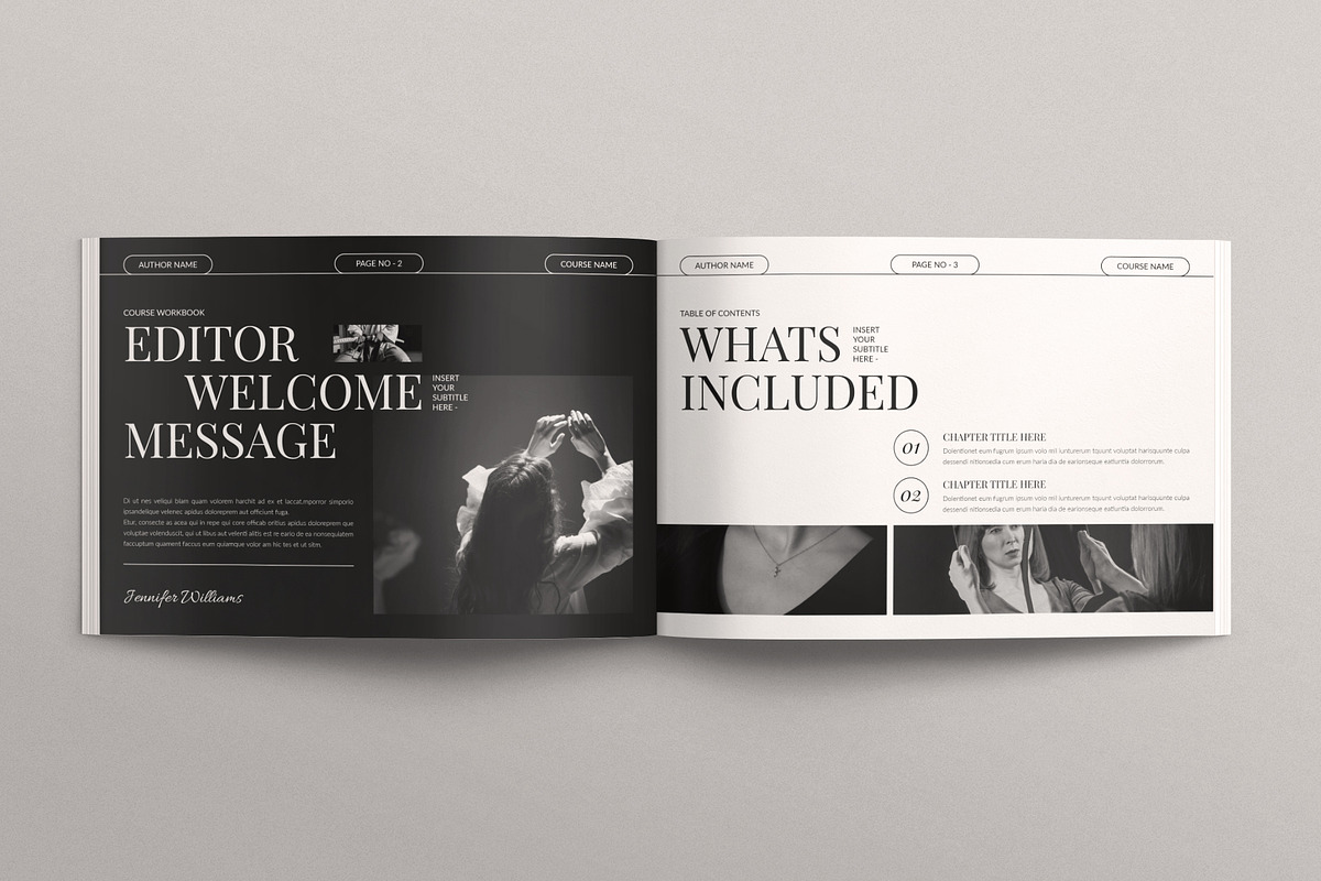 Course Workbook Digital Magazine, a Magazine Template by TemplatesForest